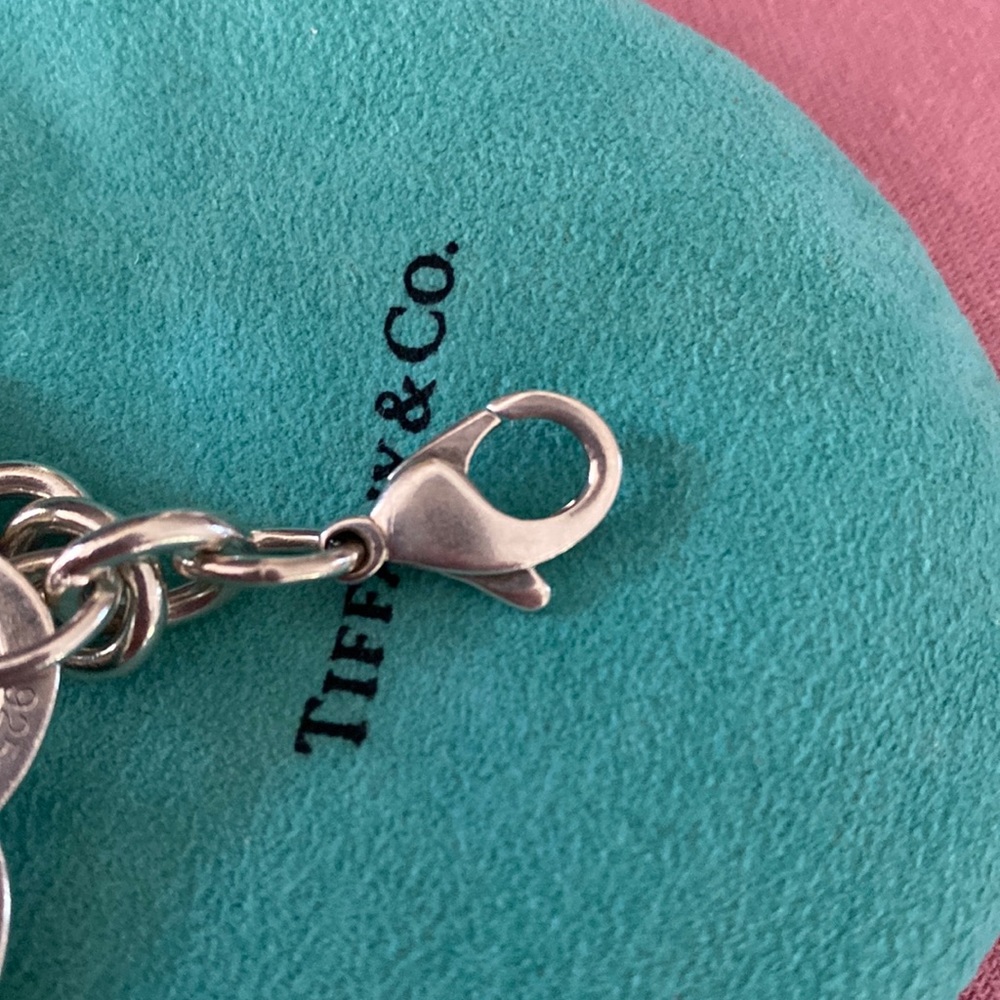 Tiffany & Co. Heart charm bracelet, pouch&gift bag - Picture 5 of 11